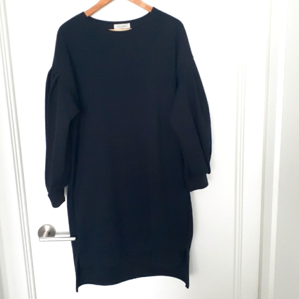 The Cleaning Puff Sleeves Midi Dress
